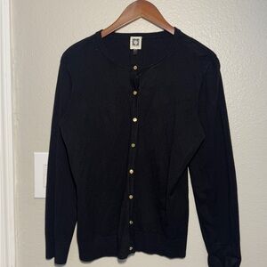 Anne Klein Black Cardigan size M